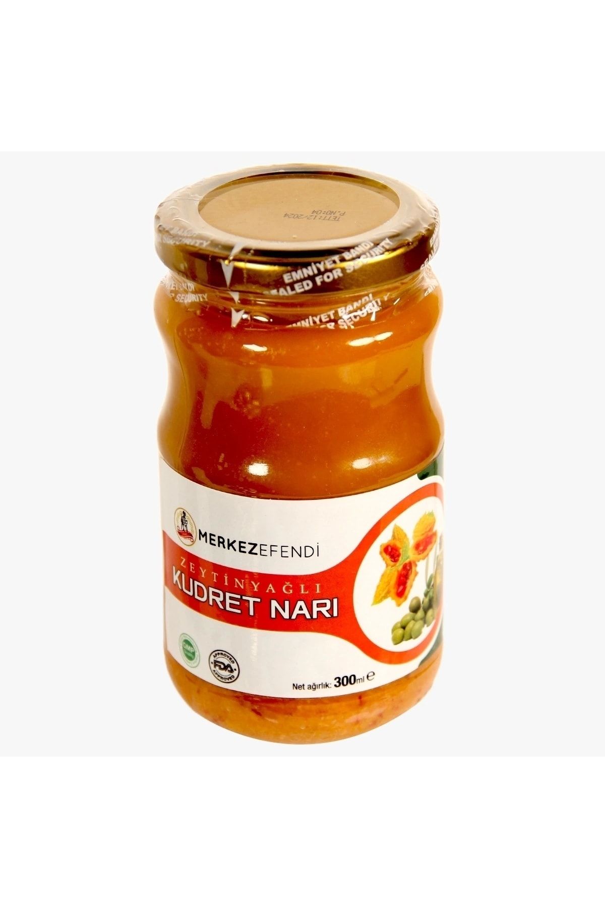 Merkez Efendi Kudret Narı Zeytinyağlı Doğal Gıda 300 gr
