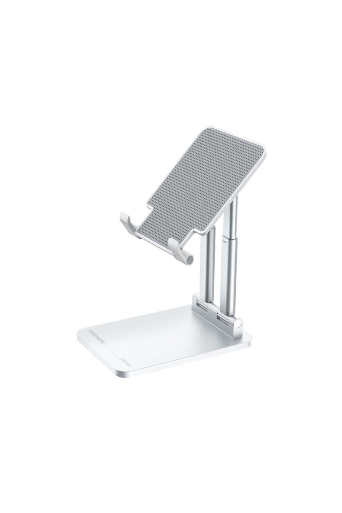 Promate-Tablet iPad Stand Adjustable Multi-Angle Stylish Design Adjustable - Padvıew White 1