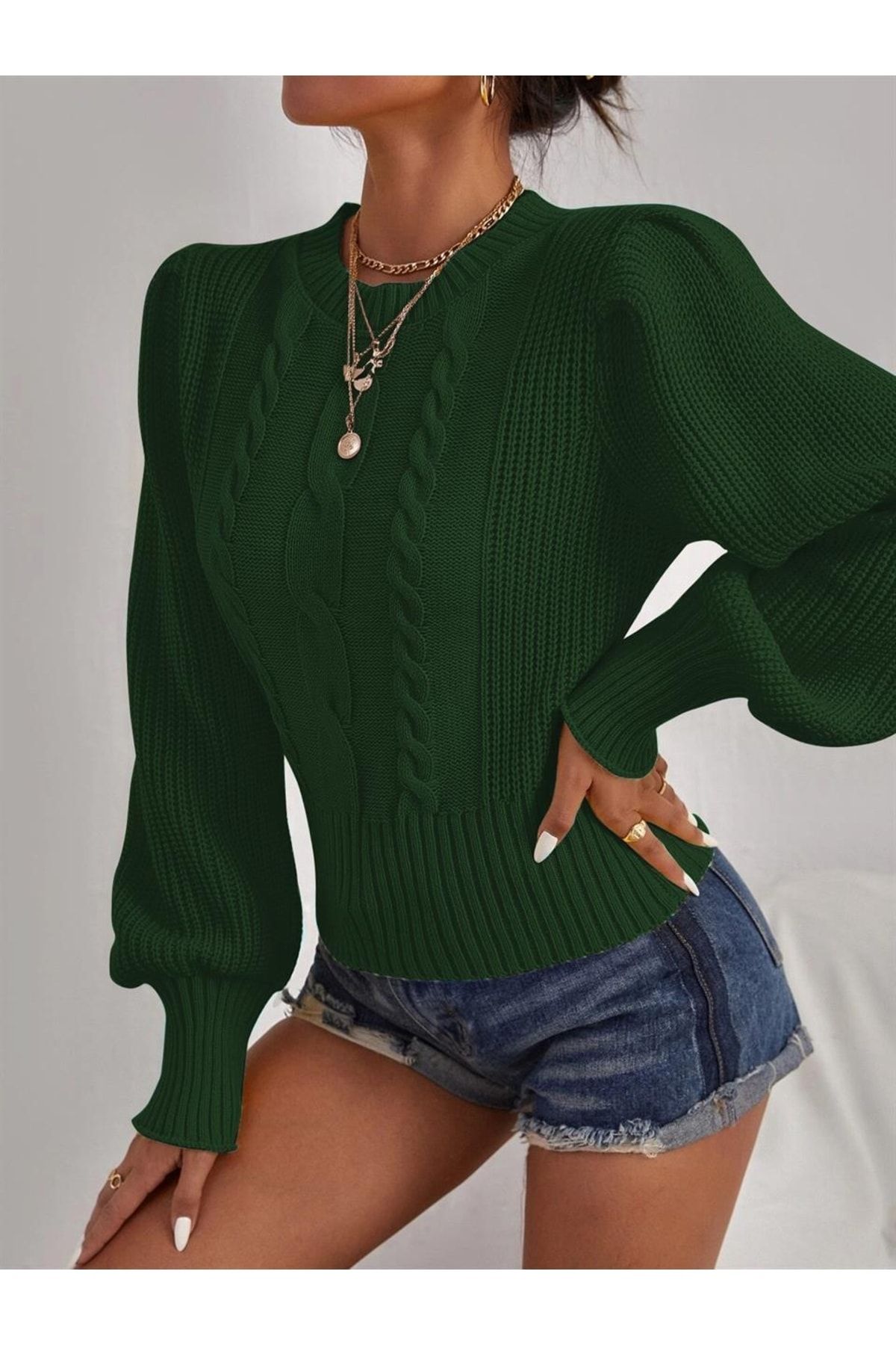 Dark on sale green knitwear