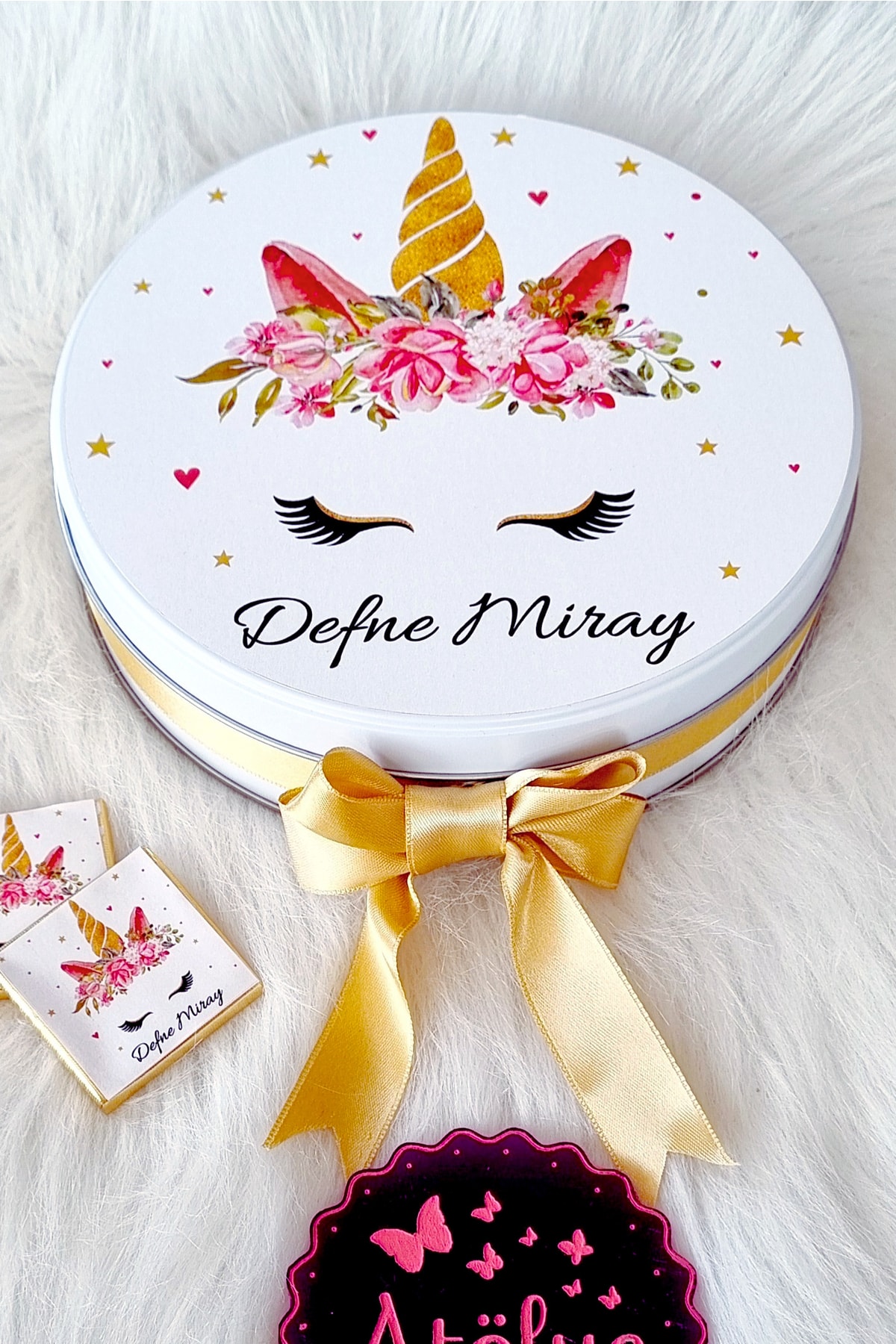 atolyetashane 50 Adet Isimli Kız Bebek Çikolatası,hediyelik Yenidoğan,mevlüt,doğum Günü Çikolatası fotoğrafı 4 (önizleme)