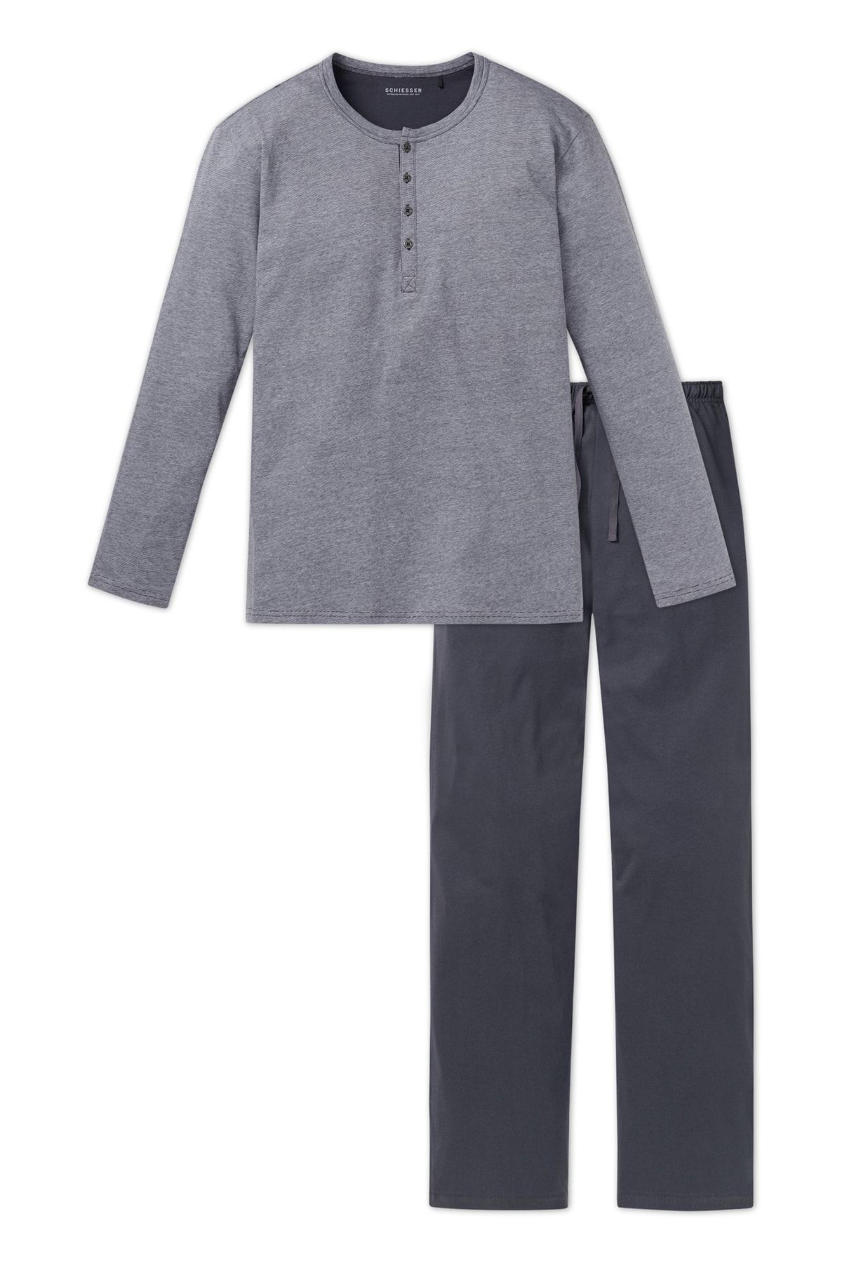 Schiesser-Schlafanzug mit Basic Design 2