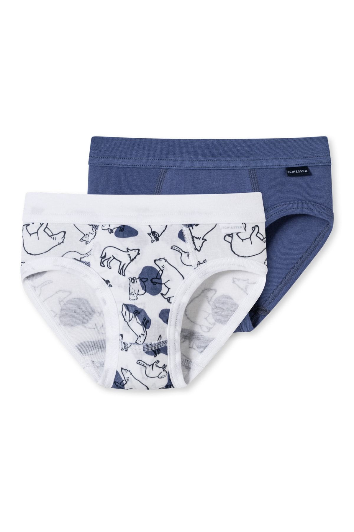 Schiesser Slip Blau 2 St