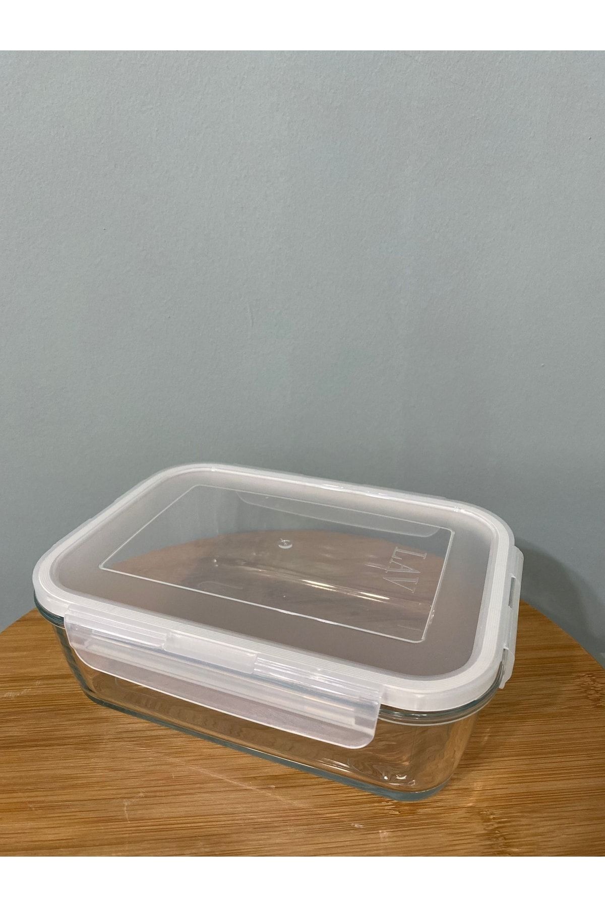 LAV-Glass Locked Storage Container 1200Cc-New Series Large Rectangular Glass Storage Container 2