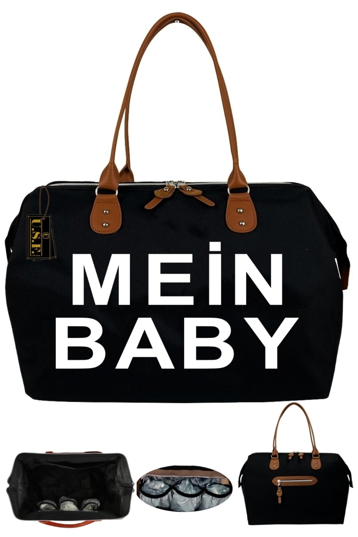 USF Portbebe Ana Kucağı + Bebek Bakım Çantası + Bebek Taşıma Kanguru + Hastane Çıkış Çantası fotoğrafı 6 (önizleme)