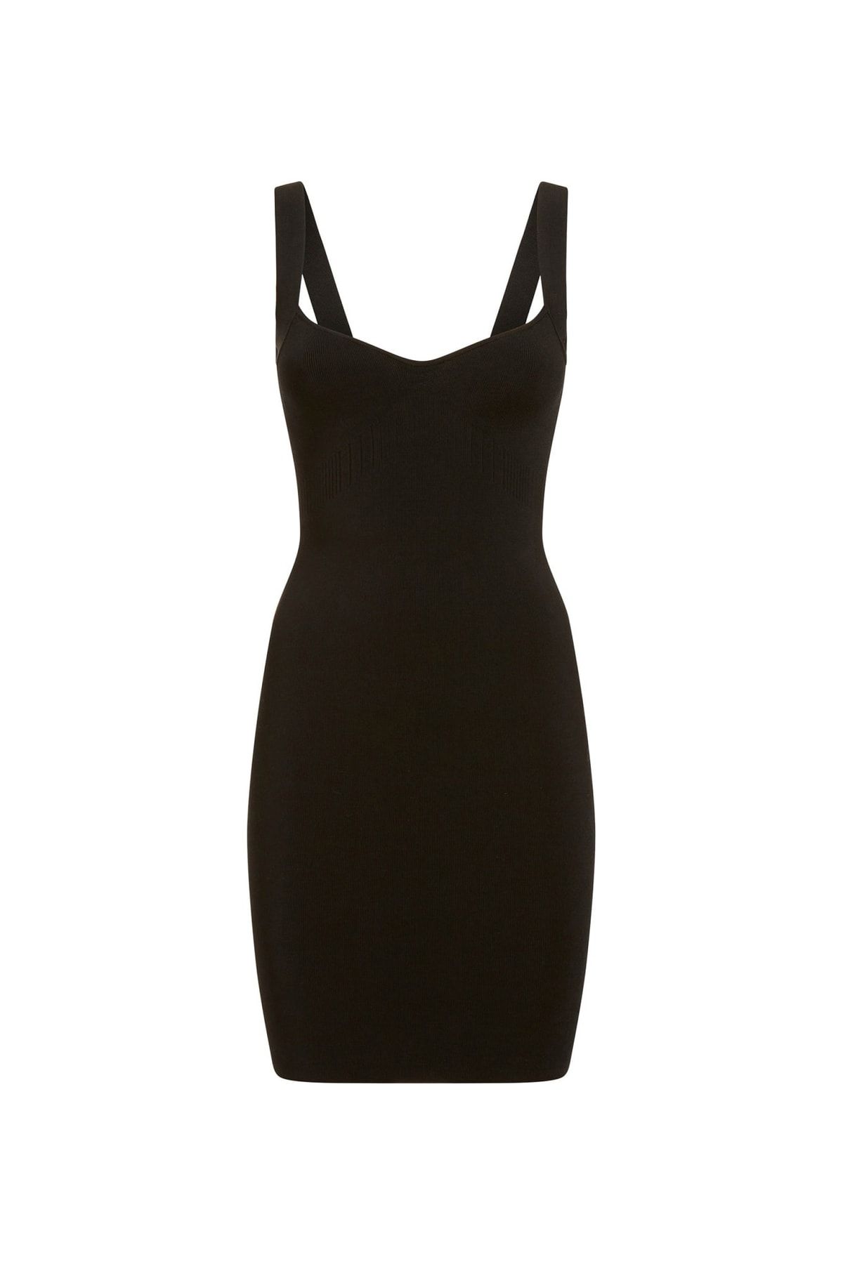 Guess-Γυναικείο φόρεμα Sweetheart γιακά μαύρο μίντι W2yk0cz2xy0jblk 1