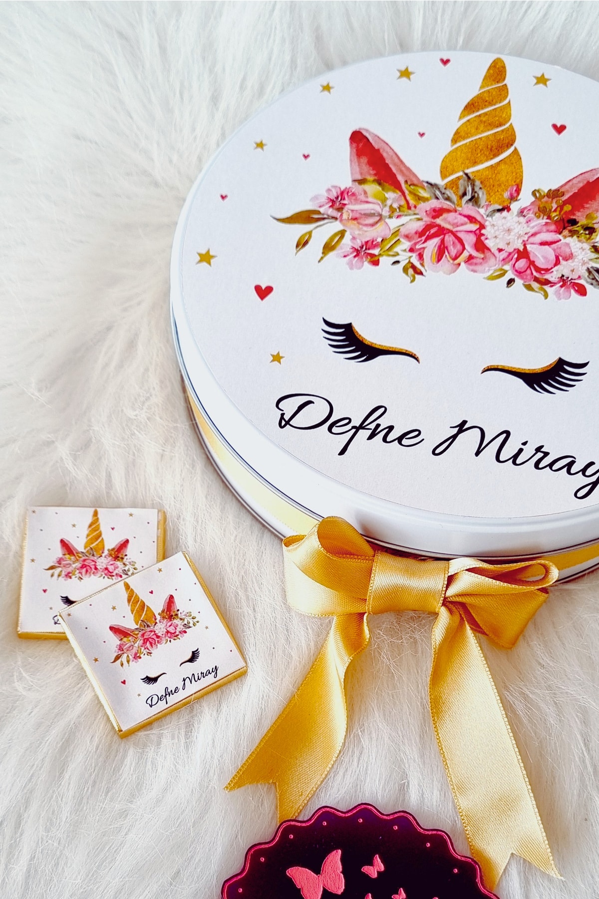 atolyetashane 50 Adet Isimli Kız Bebek Çikolatası,hediyelik Yenidoğan,mevlüt,doğum Günü Çikolatası fotoğrafı 3 (önizleme)