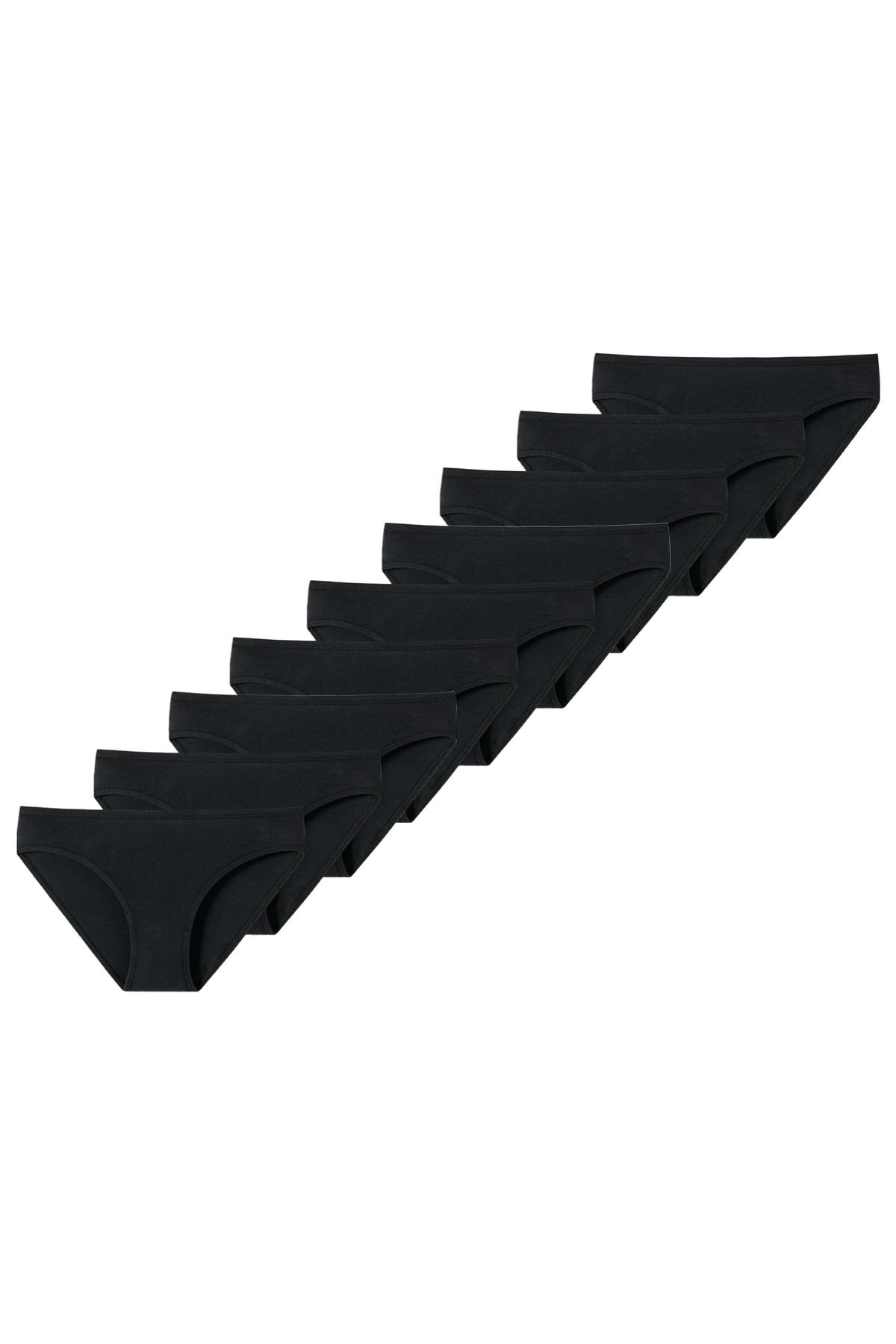 Schiesser Slip Schwarz Unifarben