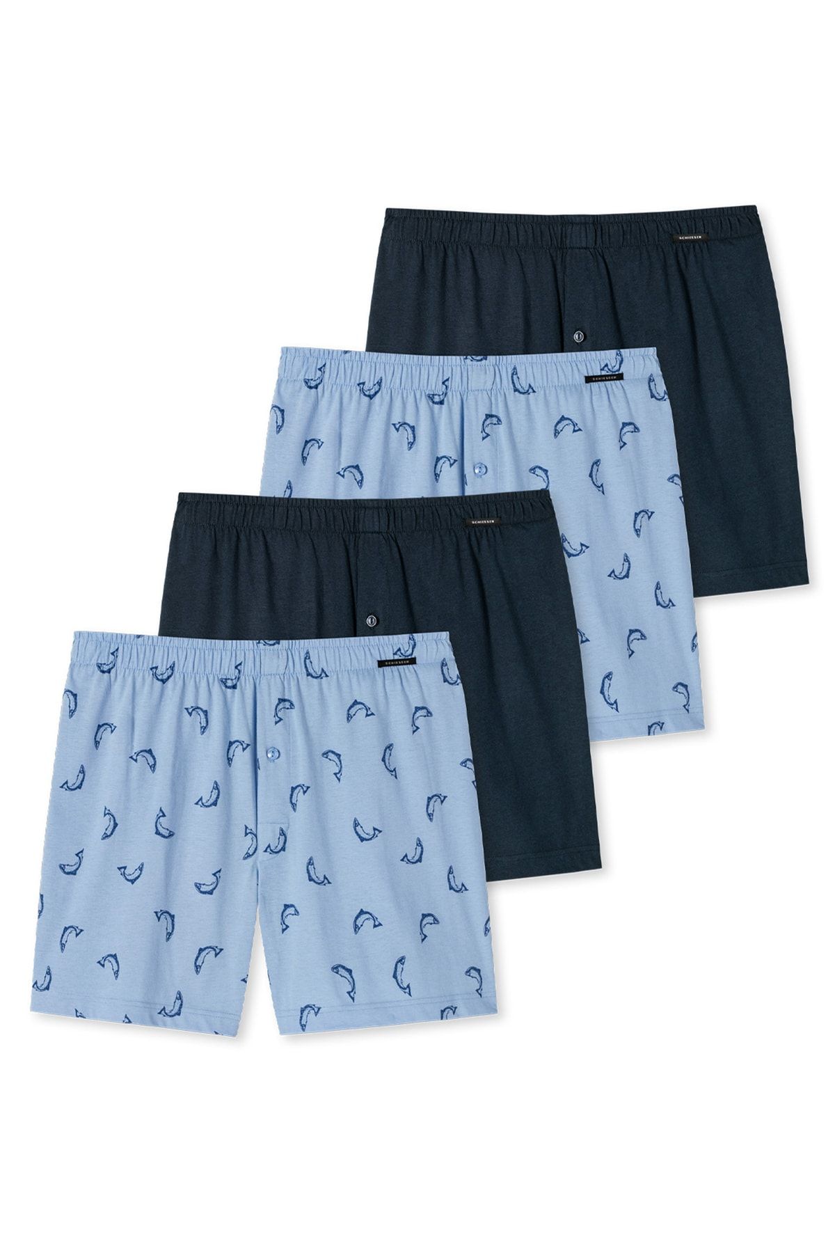 Schiesser Boxershorts Blau 4er-Pack Fast ausverkauft