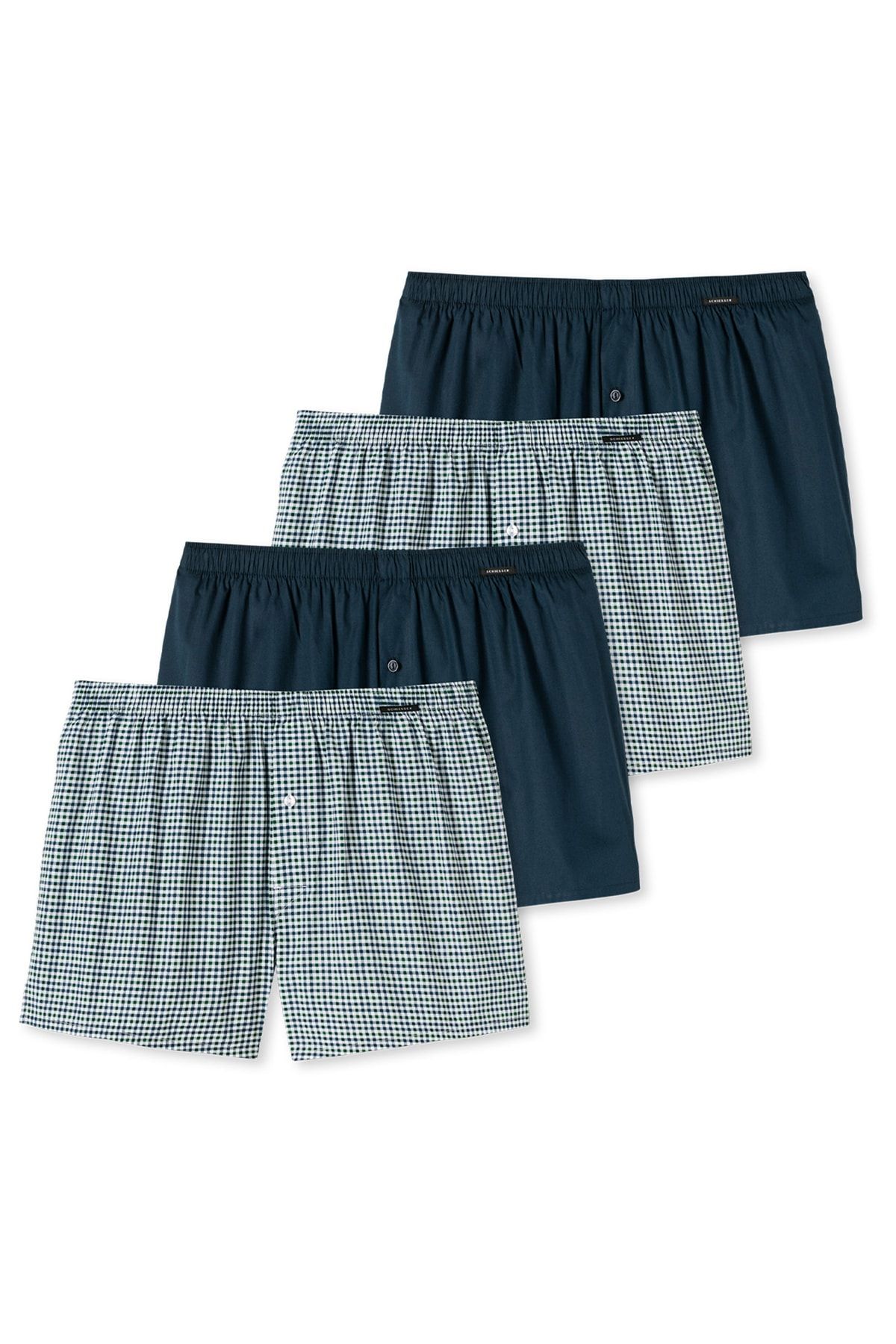 Schiesser Boxershorts Grün 4er-Pack Fast ausverkauft