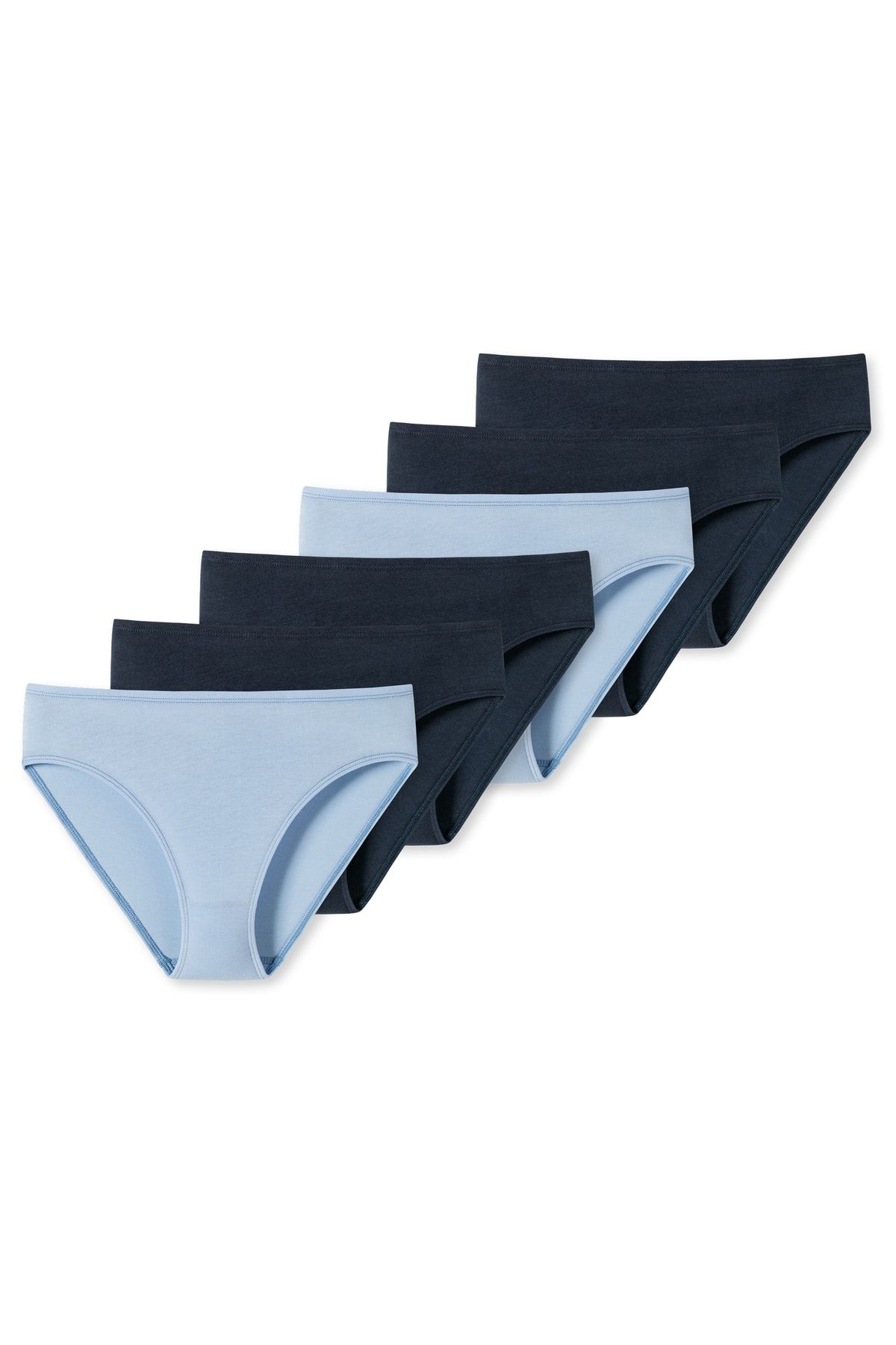 Schiesser Slip Blau Unifarben