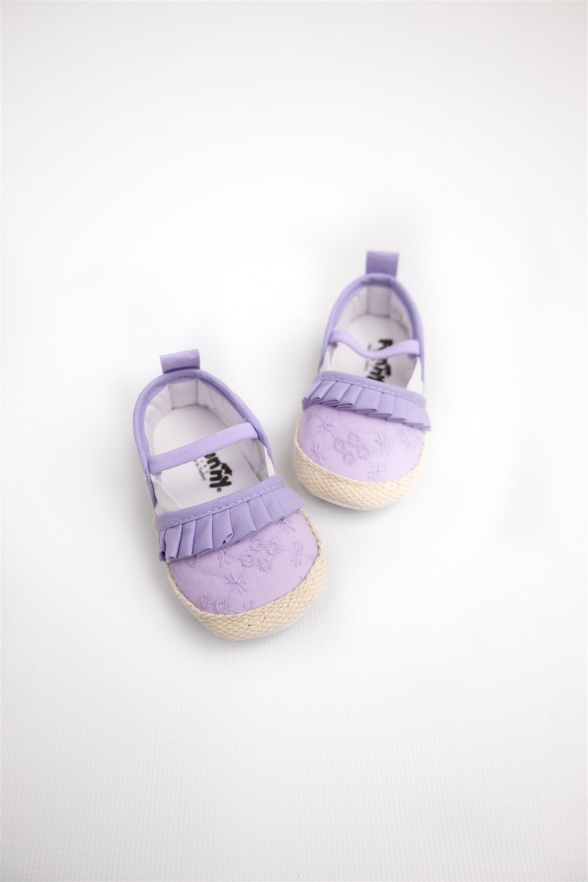 Le Mabelle Lila Önü Fırfırlı Kız Bebek Ayakkabı