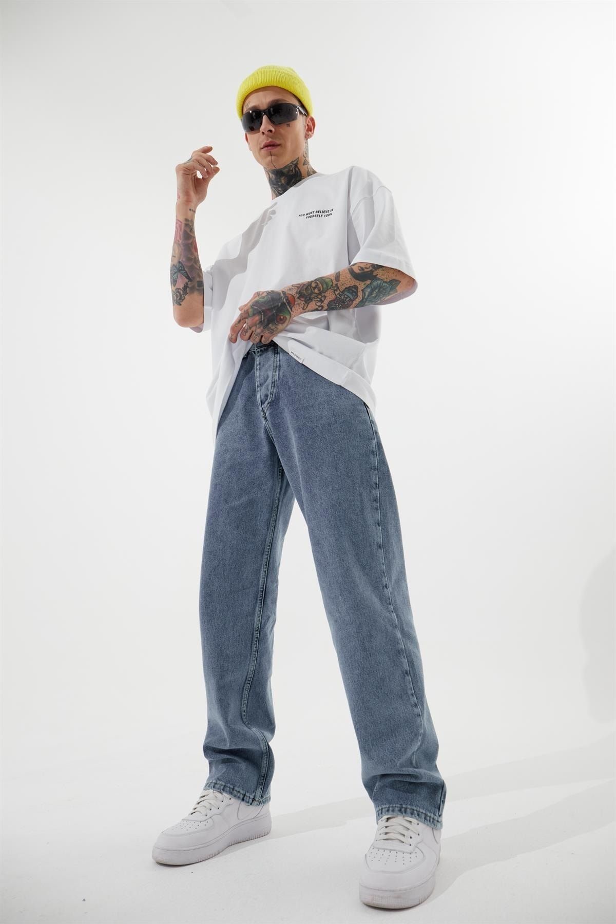 Machinist Baggy Relaxed Jean Asit A Mavi Pantolon