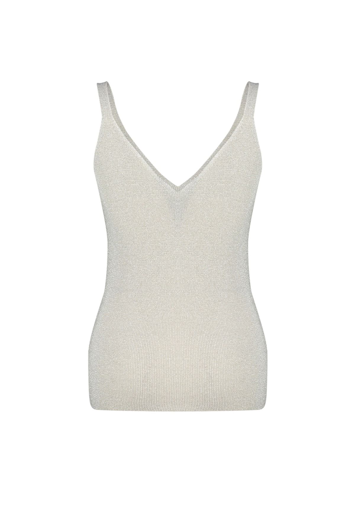 Trendyol Curve-Gray Strap Fine Knitwear Glitter Blouse TBBSS23AF00006 7