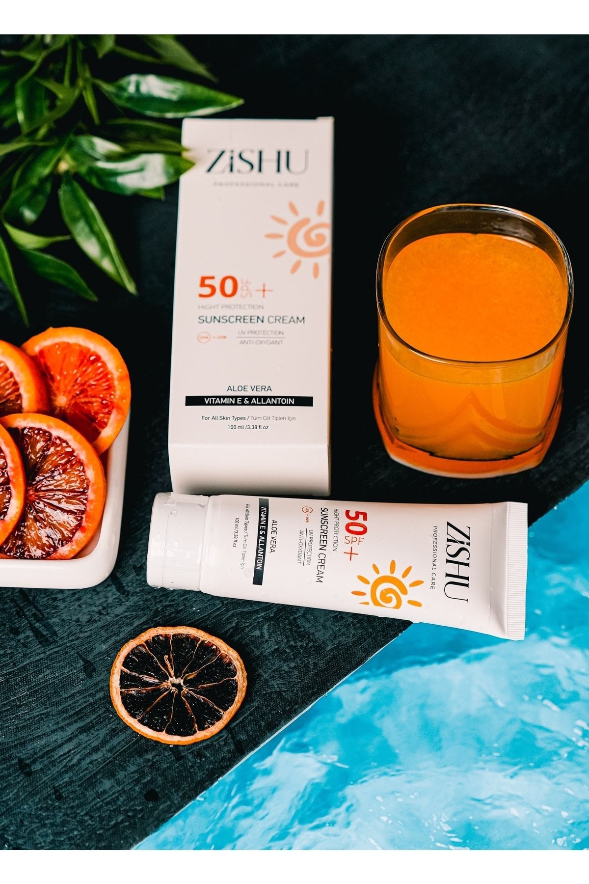 ZİSHU 50 Spf Uvb-uva 100 ml Güneş Kremi ( Aloea Vera - Vitamin E - Allontoin)