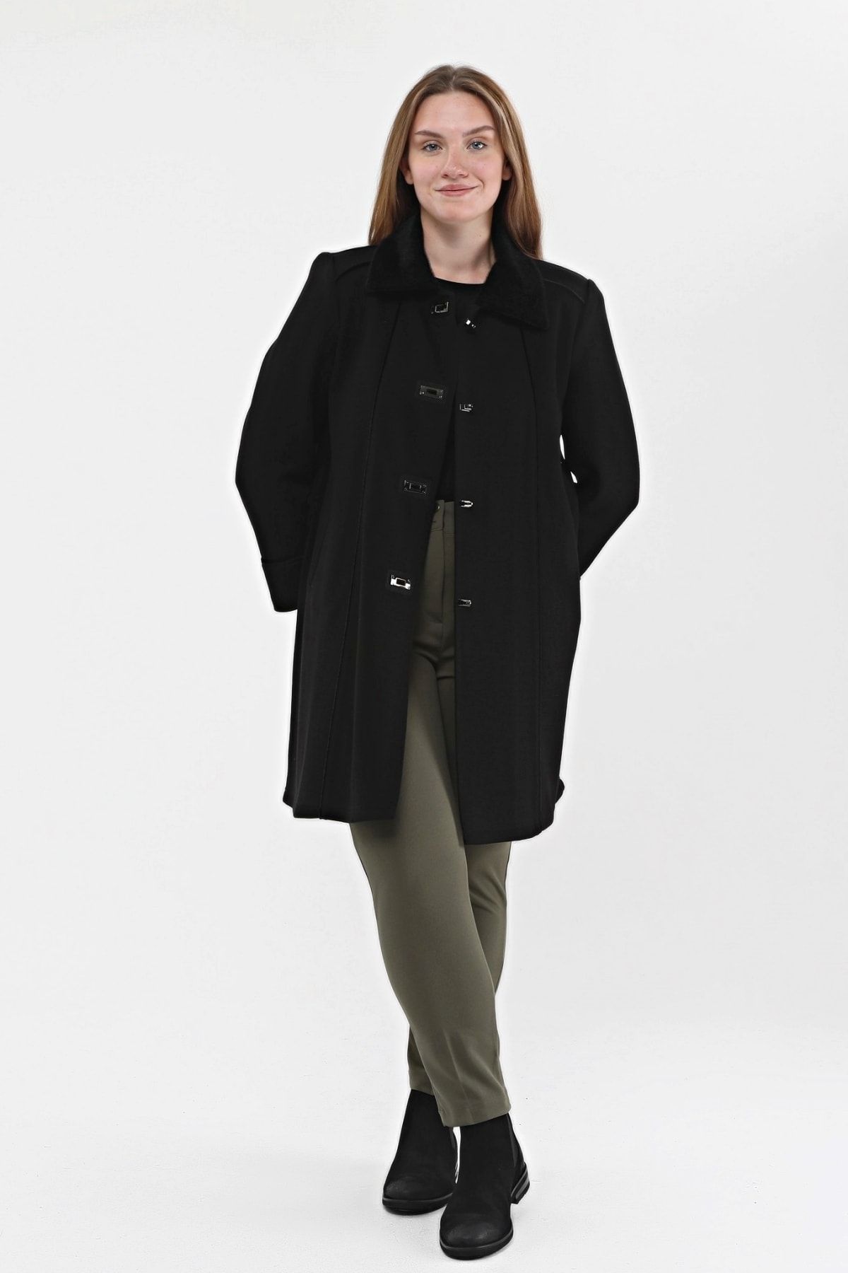 Thick woolen coat top