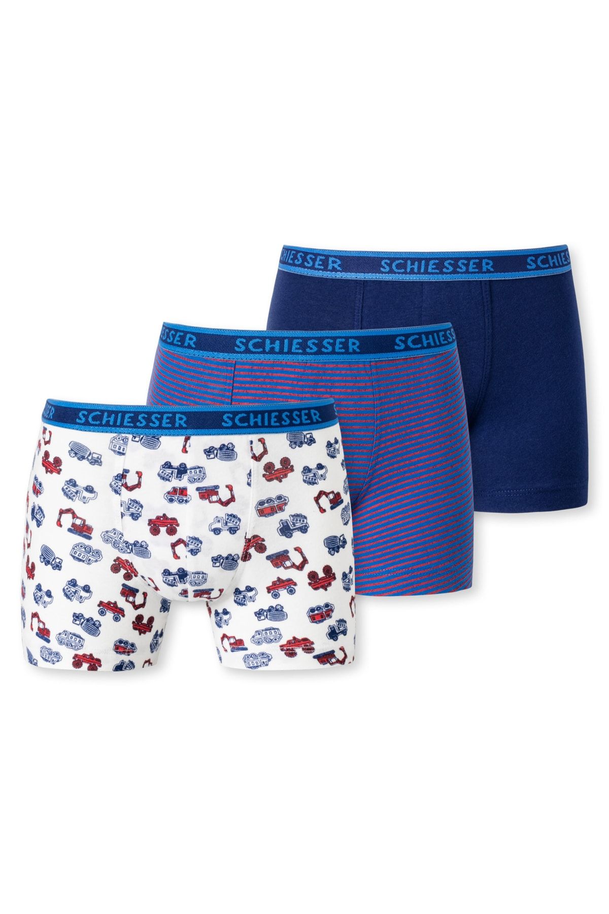 Schiesser Boxershorts Blau 3er-Pack Fast ausverkauft