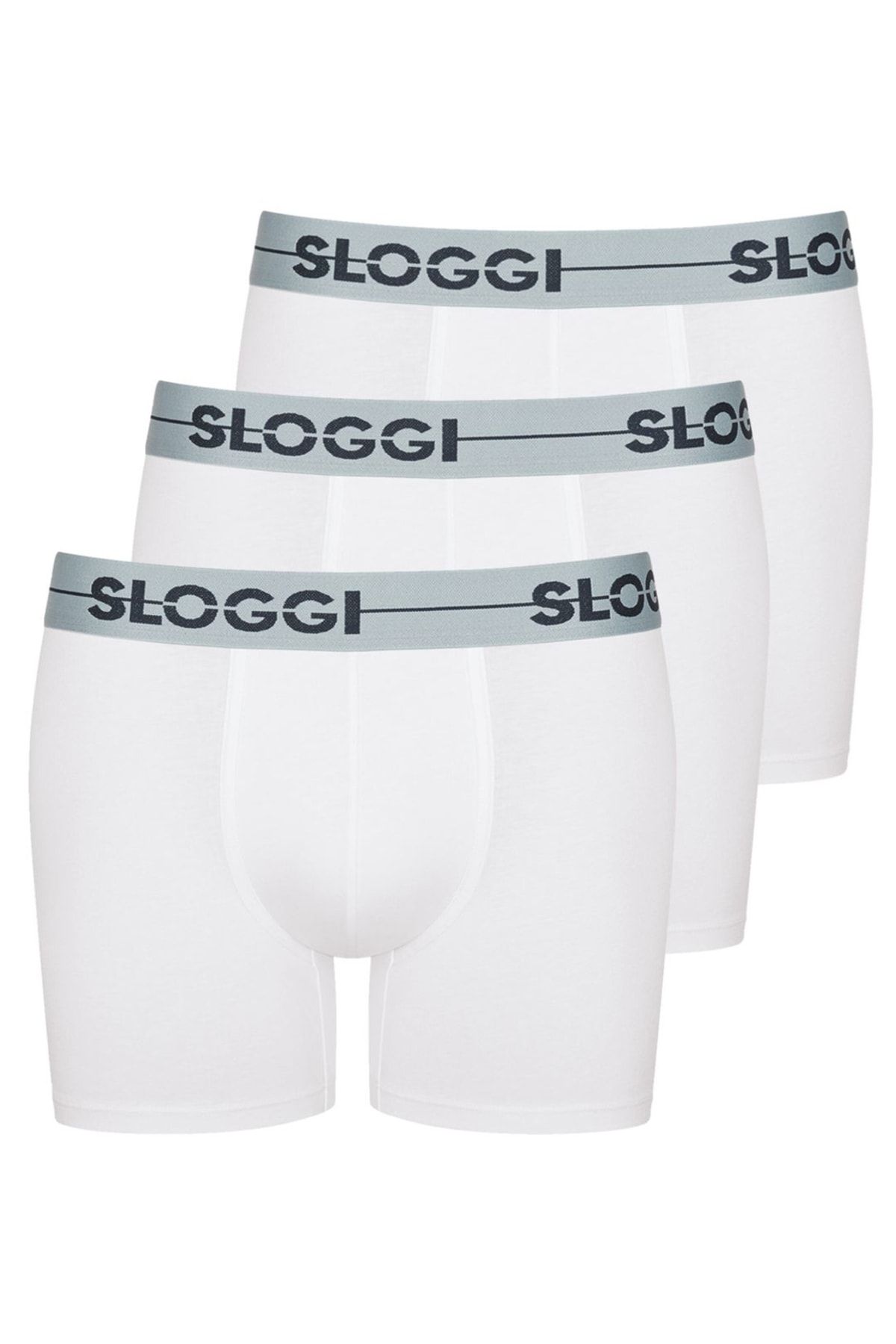 SLOGGI Boxershorts Weiß 3er-Pack