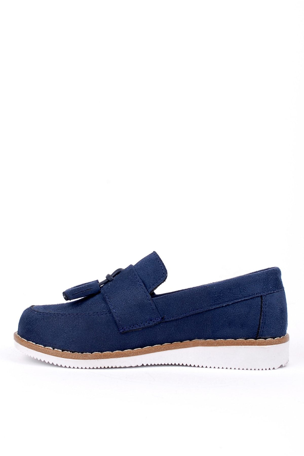 R dvan elik Boy s Navy Blue Suede Classic Shoes Trendyol