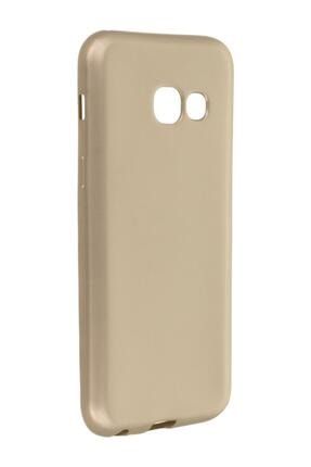 Samsung Galaxy A7 2017 Kılıf Esnek Yumuşak Silikon Mat Gold Renk Prm HDPRM-SGA717