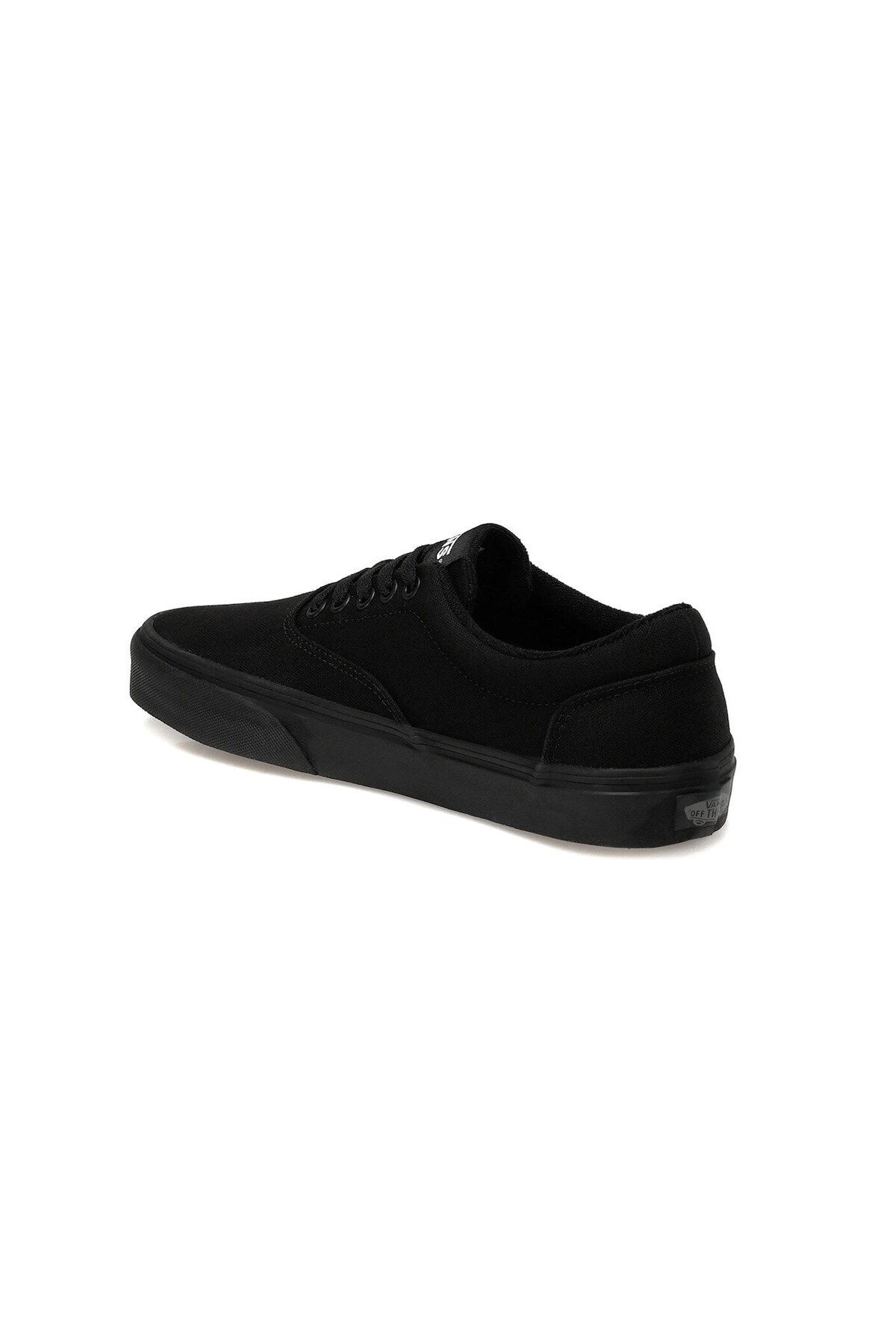 Black shop flat vans