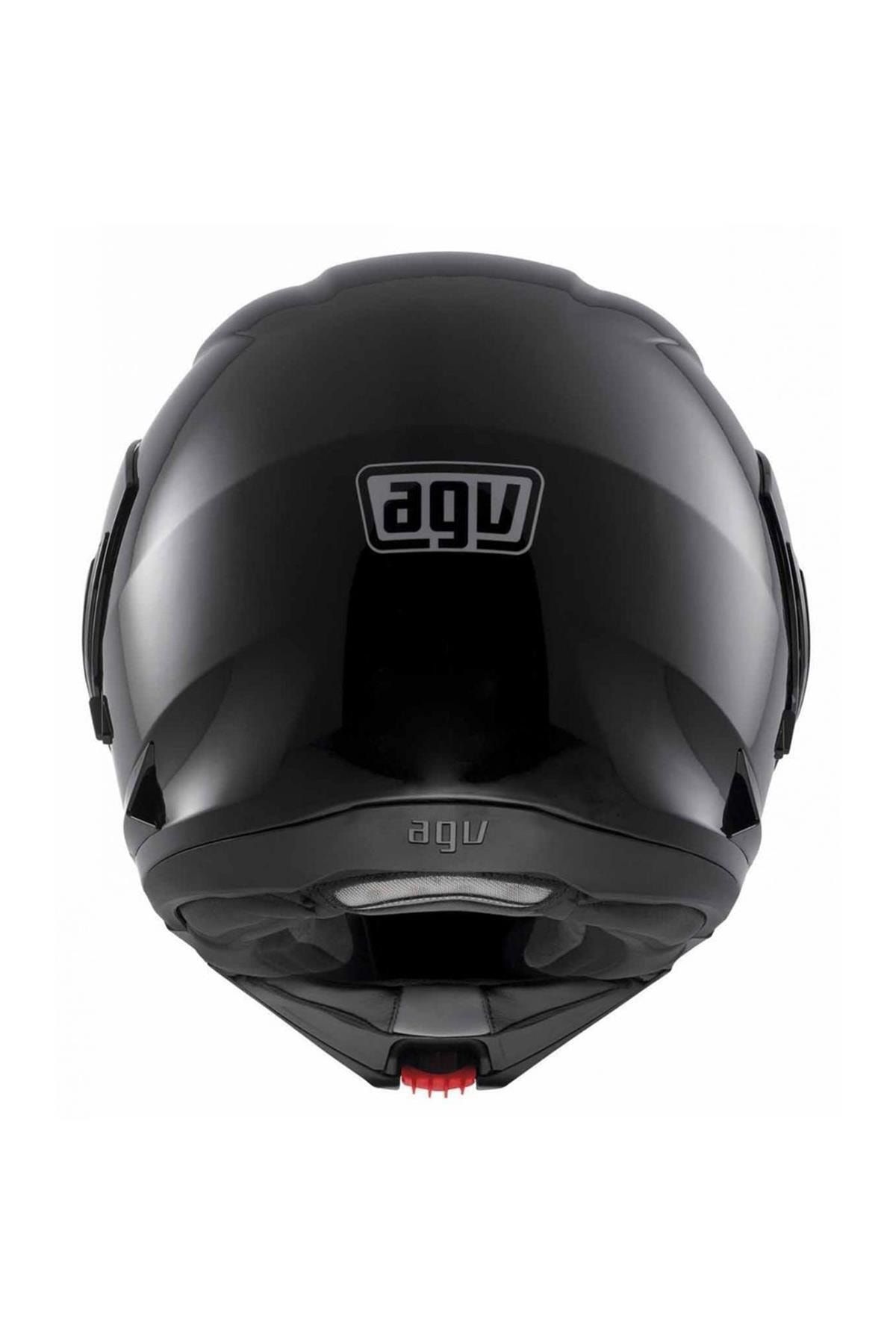 AGV Compact Solıd Black Plk Kask + Çene Açılır Kask NY7496