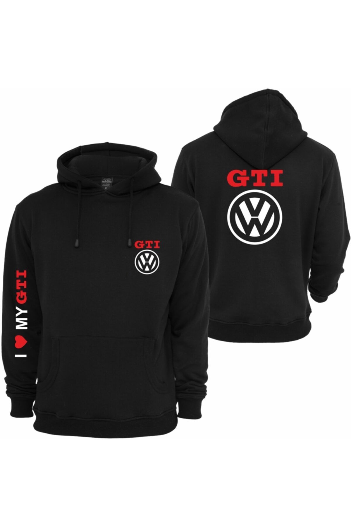 ven sdijital Special Design GTI Wolksvagen Printed Hooded Sweatshirt