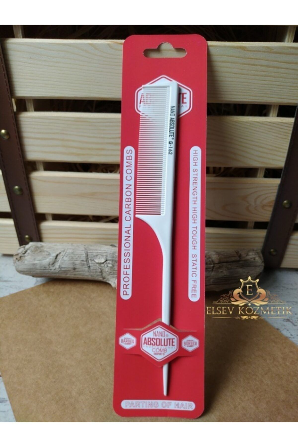 شانه کرپ G-162 سفید Elsevkozmetik Nano Absolute