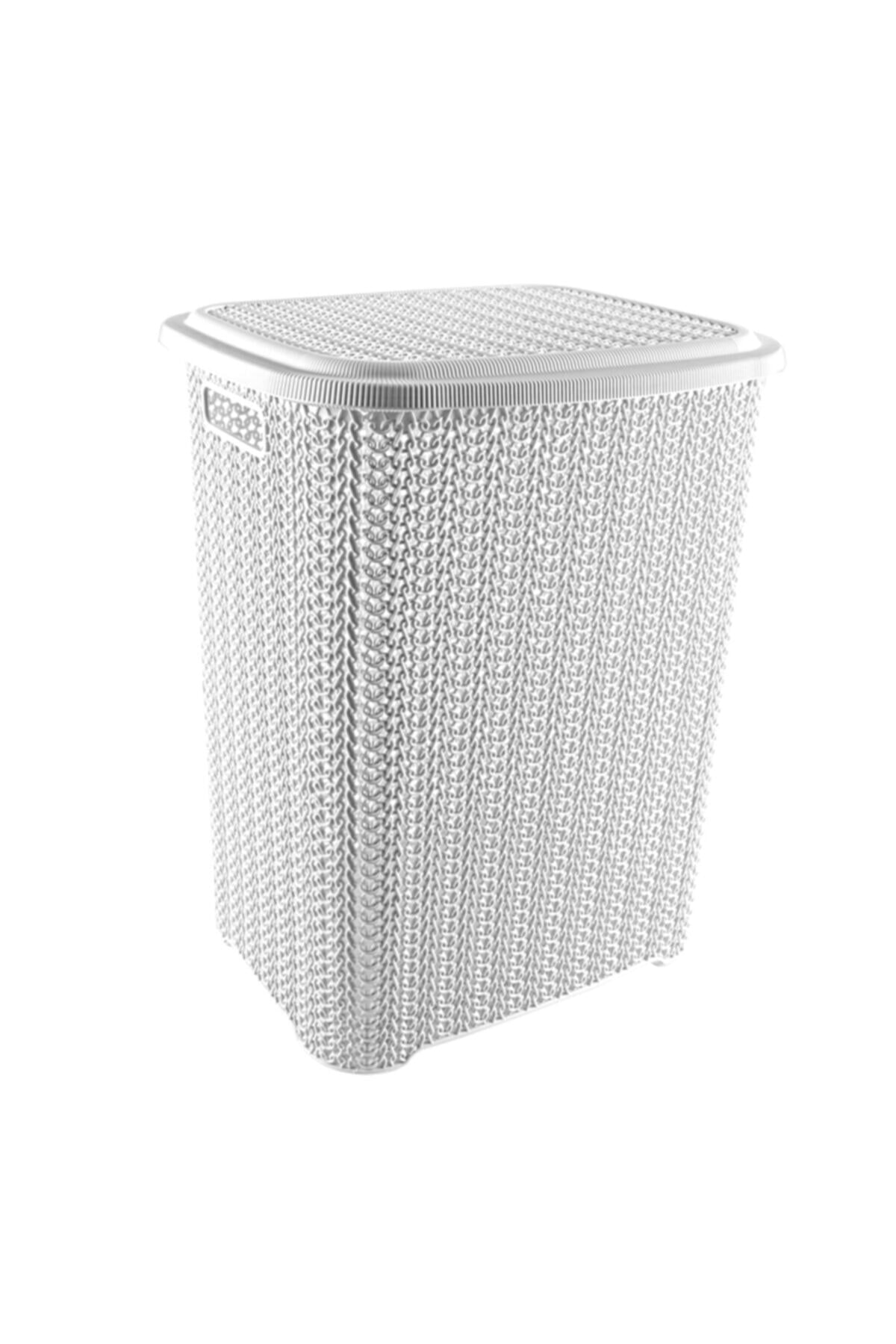 SARAL Örgü Kirli Çamaşır Sepeti 65 Litre