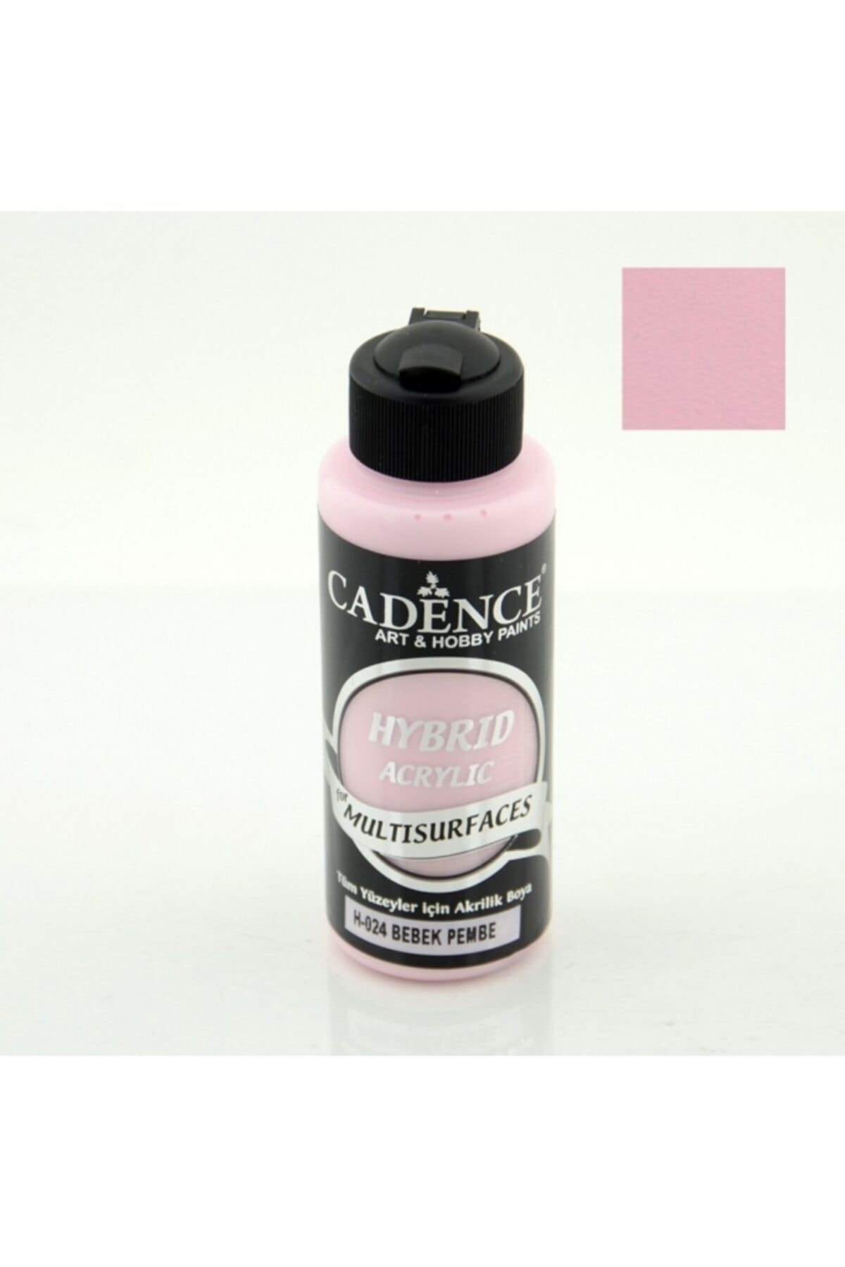 Cadence Boya Hybrıd Akrilik Multısurfaces H-024 Bebek Pembe 120ml