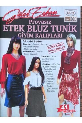 Güler Erkan Sayı 100 Provasız Tunik Bluz Giyim Kalıpları Beden: 34-44 GÜLER ERKAN 100