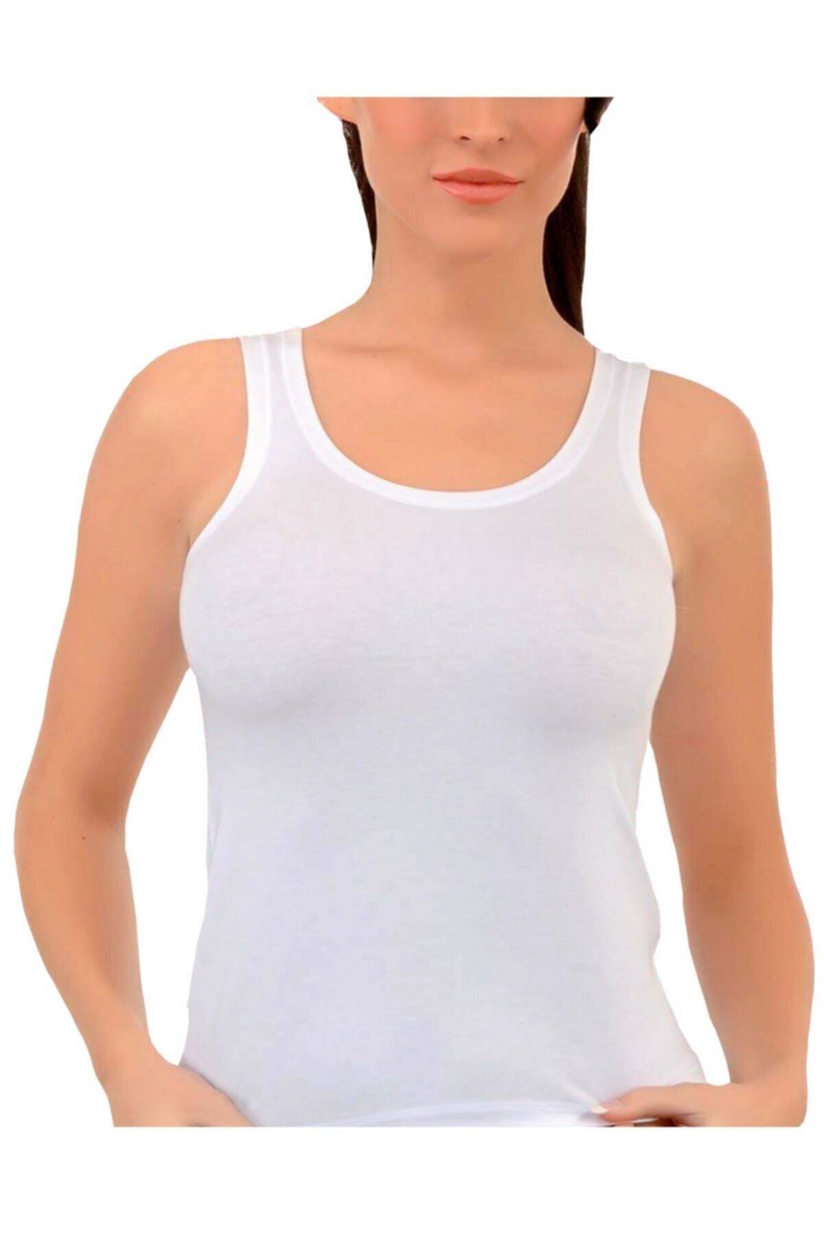 İmer Çamaşır-Tricou alb din jerseu modal pentru femei 1233 1