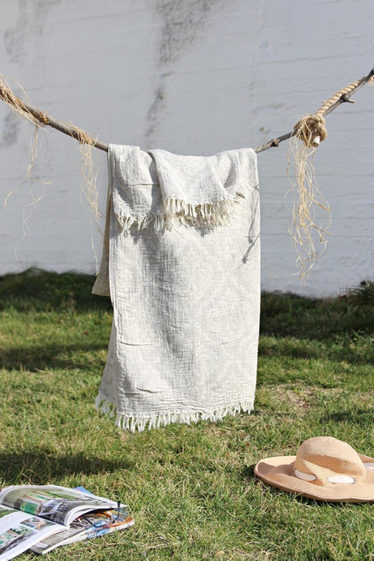 100% Cotton 90x180 Peshtemal Beach Towel Jacquard