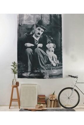 70 X 100 Cm Charlie Chaplin - A Dogs Life Duvar Halısı KDH063