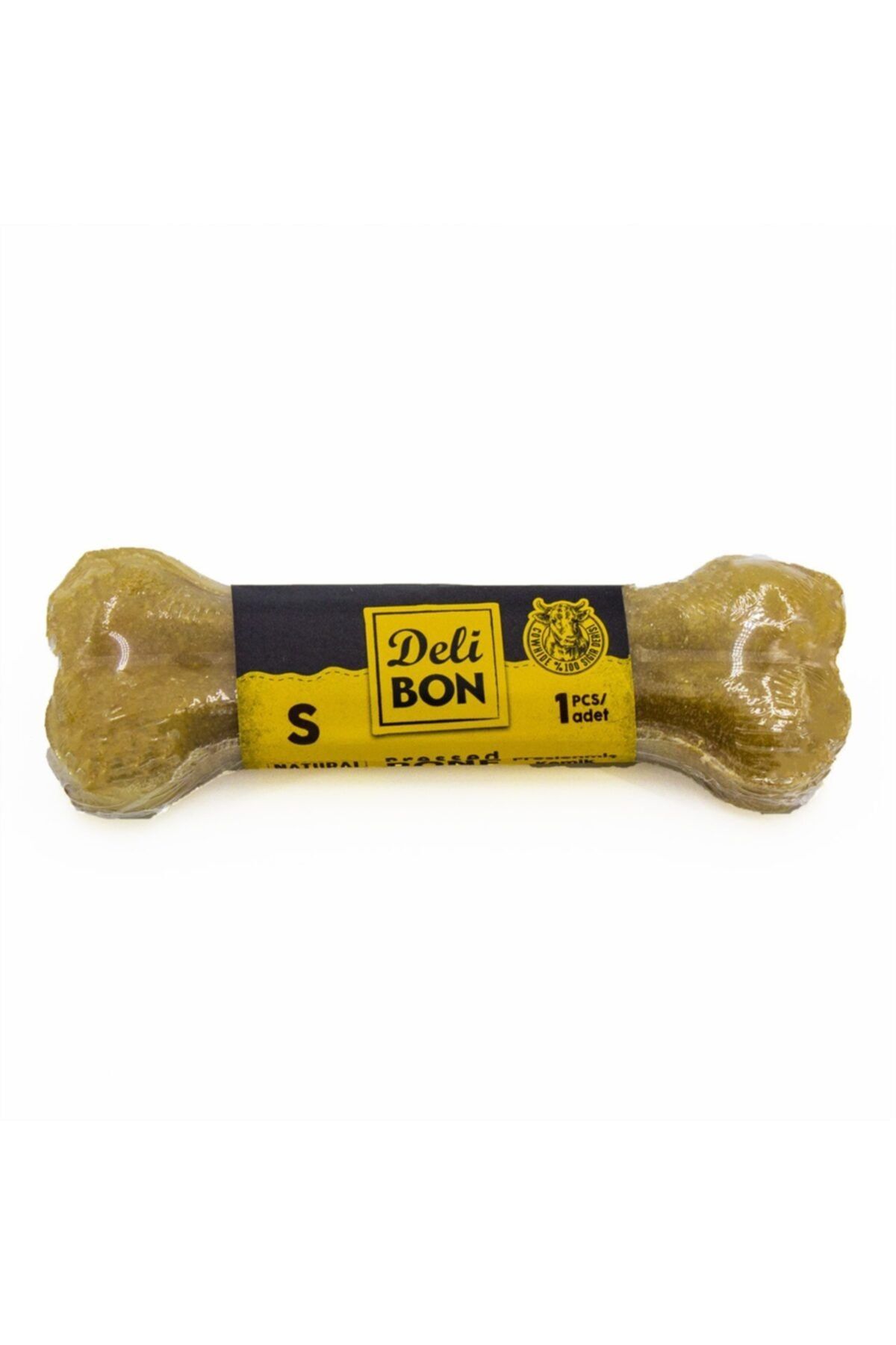 Peyless Delibon Deri Köpek Çiğneti Pres Kemik 1x12cm Natural