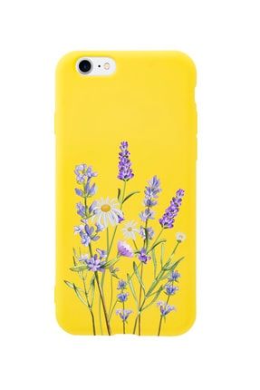 Iphone Se Lavender Premium Sarı Lansman Silikonlu Kılıf MCIPHSELLVNT
