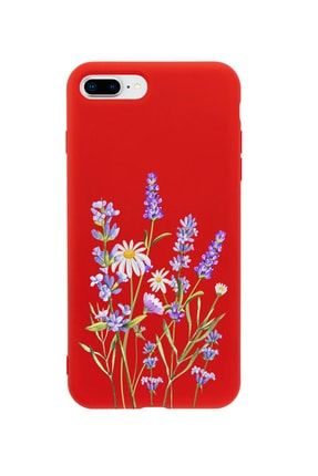 Iphone 7 Plus Lavender Premium Kırmızı Lansman Silikonlu Kılıf MCIPH7PLLVNT