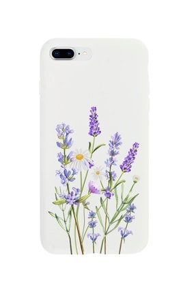 Iphone 7 Plus Lavender Premium Beyaz Lansman Silikonlu Kılıf MCIPH7PLLVNT