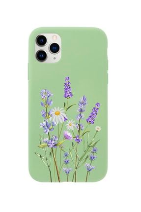 Iphone 11 Pro Lavender Premium Yeşil Lansman Silikonlu Kılıf MCIPH11PRLLVNT
