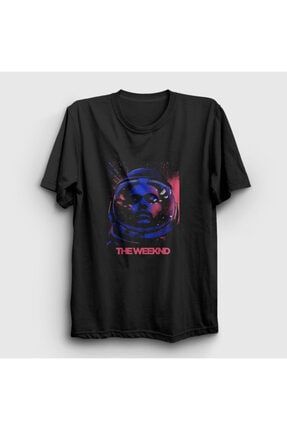 Unisex Siyah Astronaut The Weeknd T-shirt 158510tt