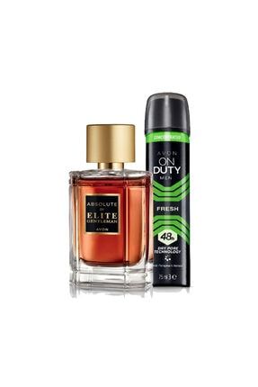 Erkek Absolute By Elite Gentleman Edt 50ml Parfüm-on Duty Fresh Deodorant 75ml KOZMETİKDEPOSU0470546