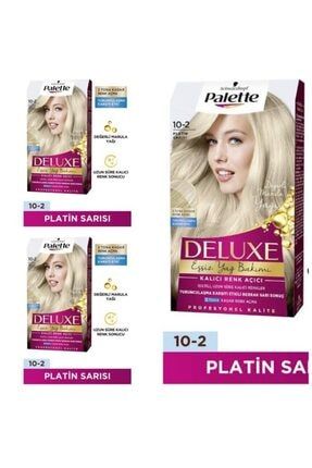 Deluxe Saç Boyası 10-2 Platin Sarısı 3 Adet PALETTEDELUXE10-2
