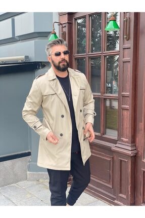 Semihkurtulmus Erkek Krem Trenckot Fiyati Yorumlari Trendyol
