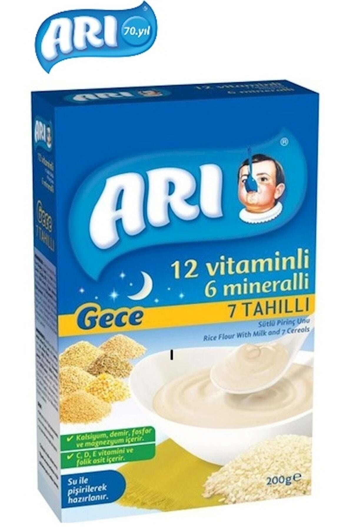 Arı Mama Pirinç Unu 200gr Gece 7 Tahıllı Sütlü (2 Li Set) fotoğrafı 2 (önizleme)