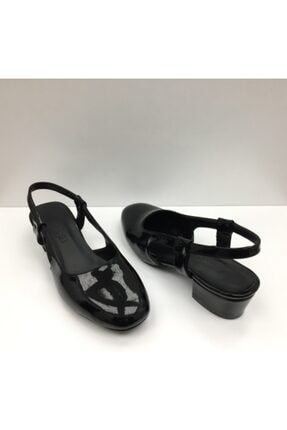 Kadın Siyah Klasik Topuklu Ayakkabı 101-380
