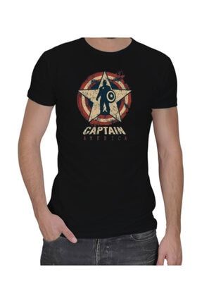 Captain America Kaptan Amerika Erkek Spor Kesim TD211246
