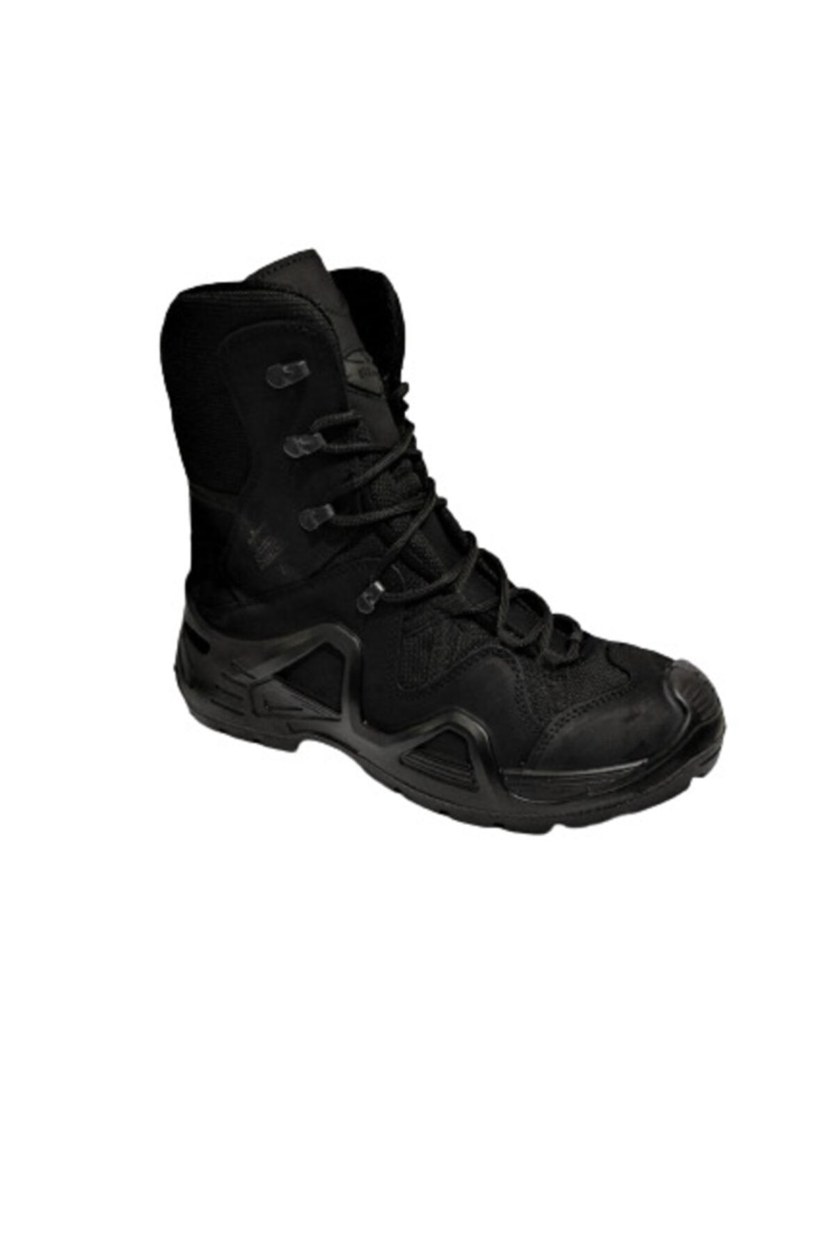 P1490 Ns Bağcıklı Siyah Hakiki Deri Askeri Tactical Bot - 2