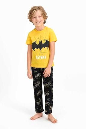 Erkek Çocuk Sarı Kısakol Lisanslı Pijama Takım L1350 Rz1350