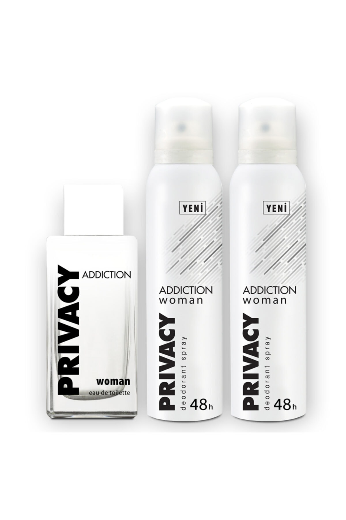 Privacy Addiction Edt 100 ml Kadın Parfüm + 2x150ml Deodorant Set 1742751043423