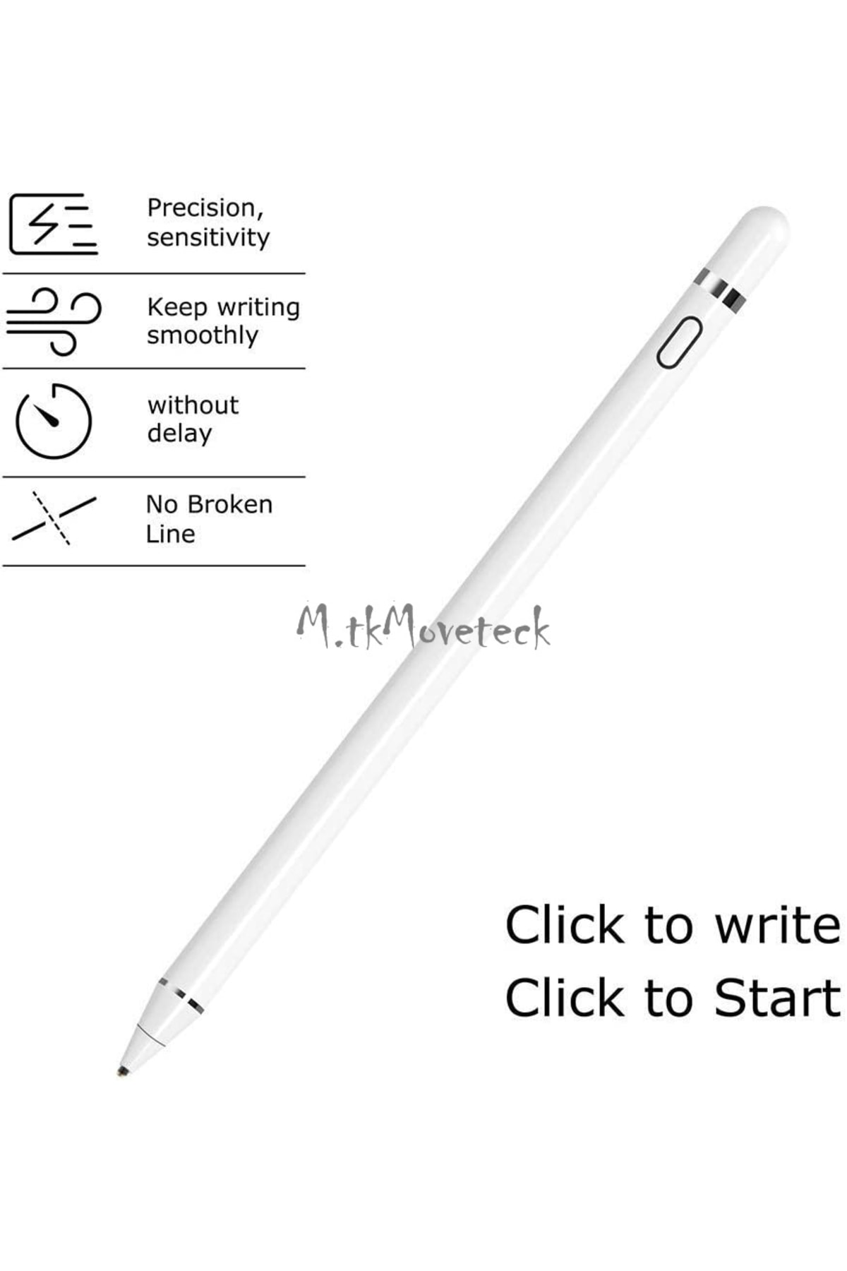 Lenovo M8 , M10 Ve M10 Plus 3.nesil Uyumlu Kalem Android Pencil Dokunmatik Stylus Yazı Çizim Kalemi 5