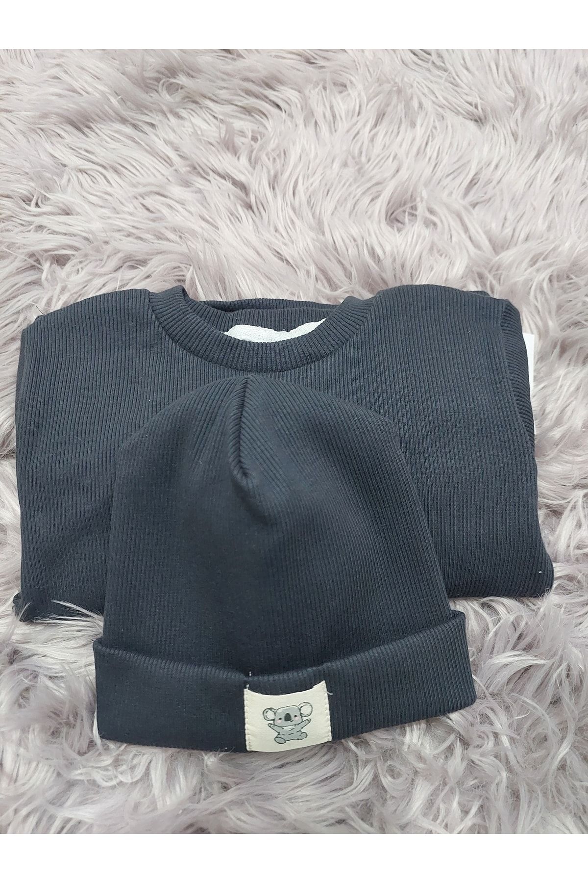 Manj Baby Pamuk Bereli 3'lü Takım Bebek Ve Çocuk Lacivert OR8390